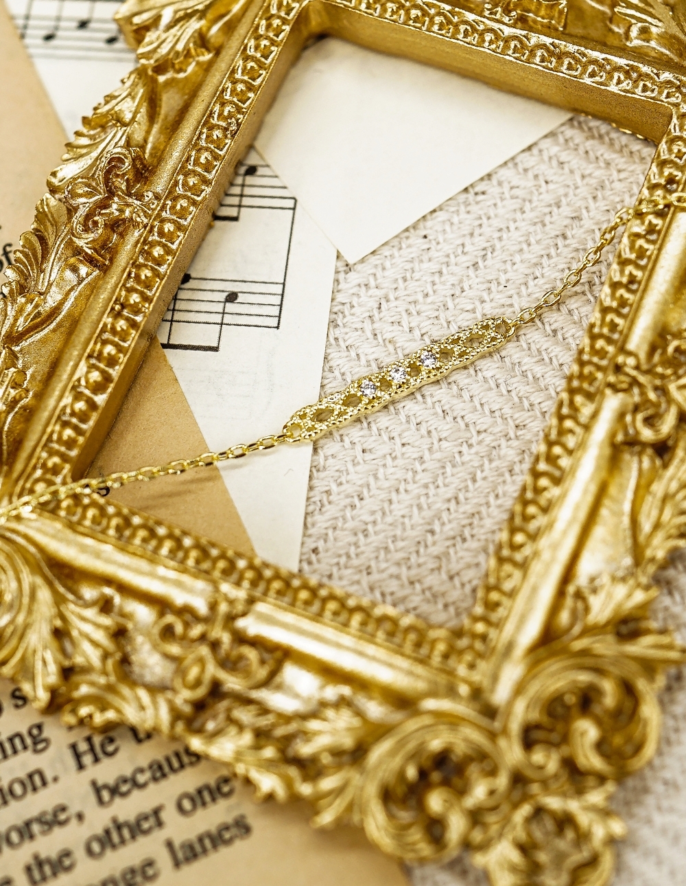 皇室復古✧氣質鏤空蕾絲手鍊