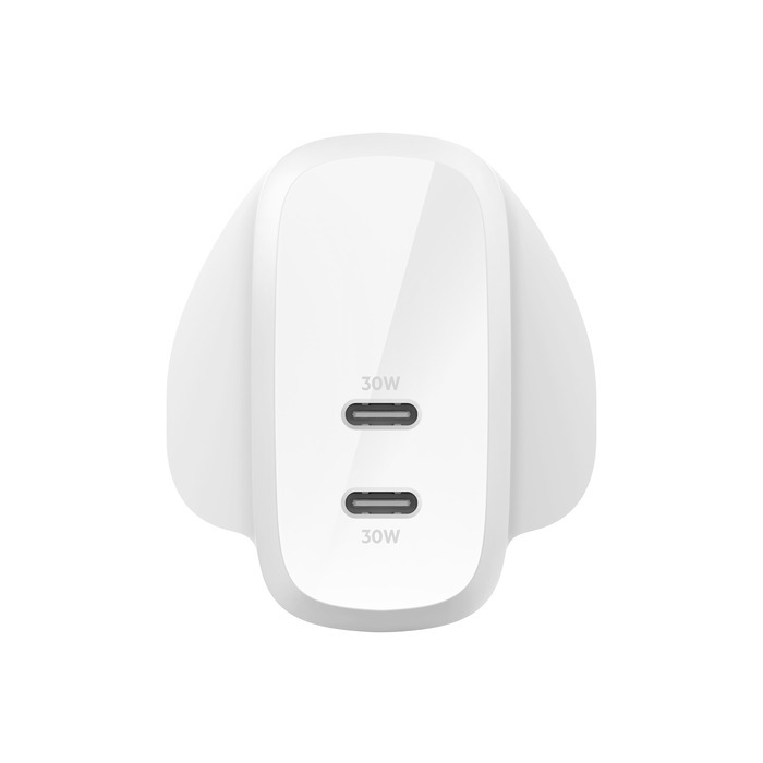 BELKIN USB-C WALL CHARGER 帶 PPS 30W 的雙 USB-C® 家用式充電器