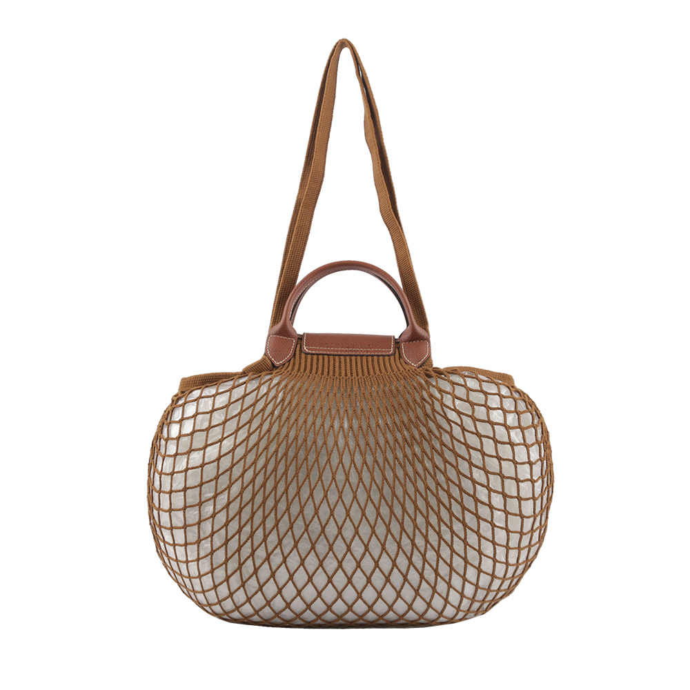 【LONGCHAMP】LE PLIAGE FILET 二用漁網包(菸草色) 10121 HVH 004