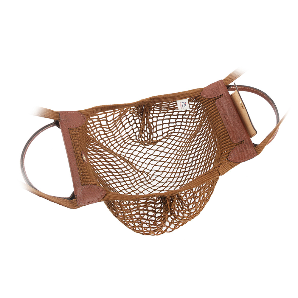 【LONGCHAMP】LE PLIAGE FILET 二用漁網包(菸草色) 10121 HVH 004