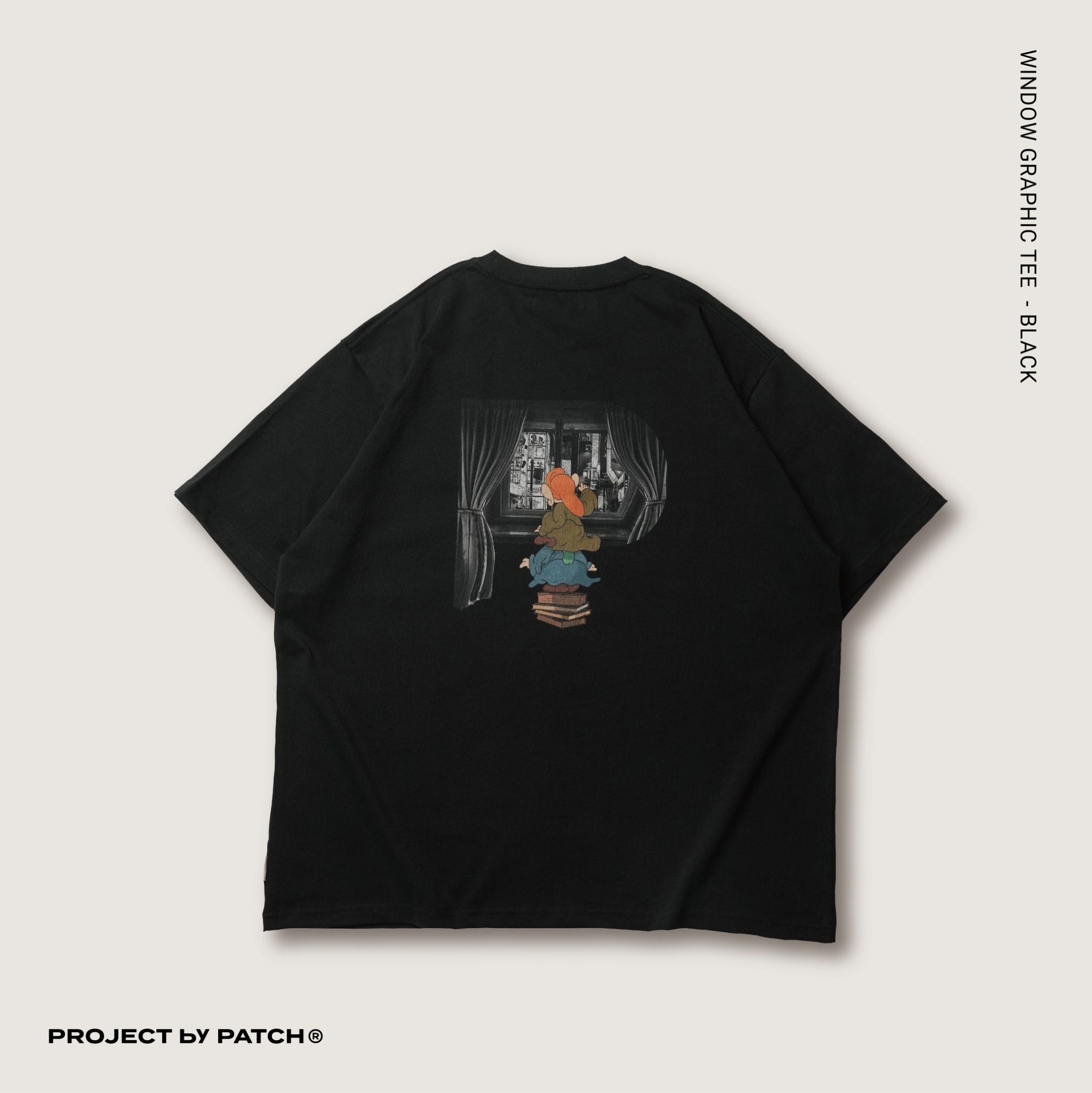 P.B.P - WINDOW GRAPHIC TEE - BLACK