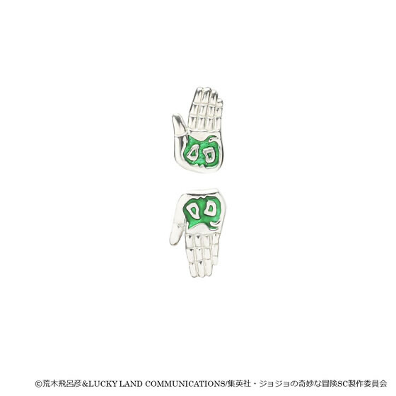 Pbandai 預訂2024/6月 【JAM HOME MADEコラボ】ジョジョの奇妙な冒険スターダストクルセイダース ハイエロファントグリーンハンドピアス（両耳用）耳環