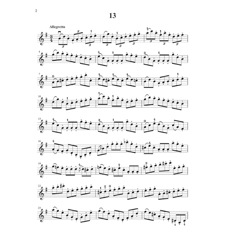 提琴譜 V465 大譜版 凱薩練習曲 (中冊) (小提琴)