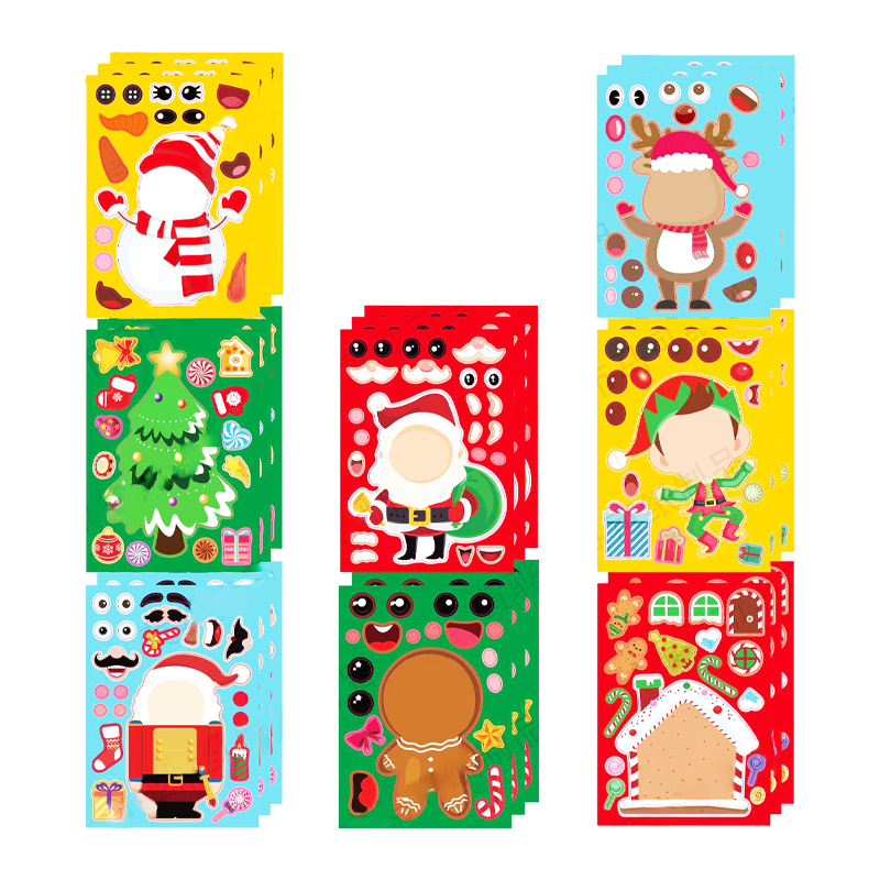 聖誕節派對遊戲貼紙 (一張) MSP2201