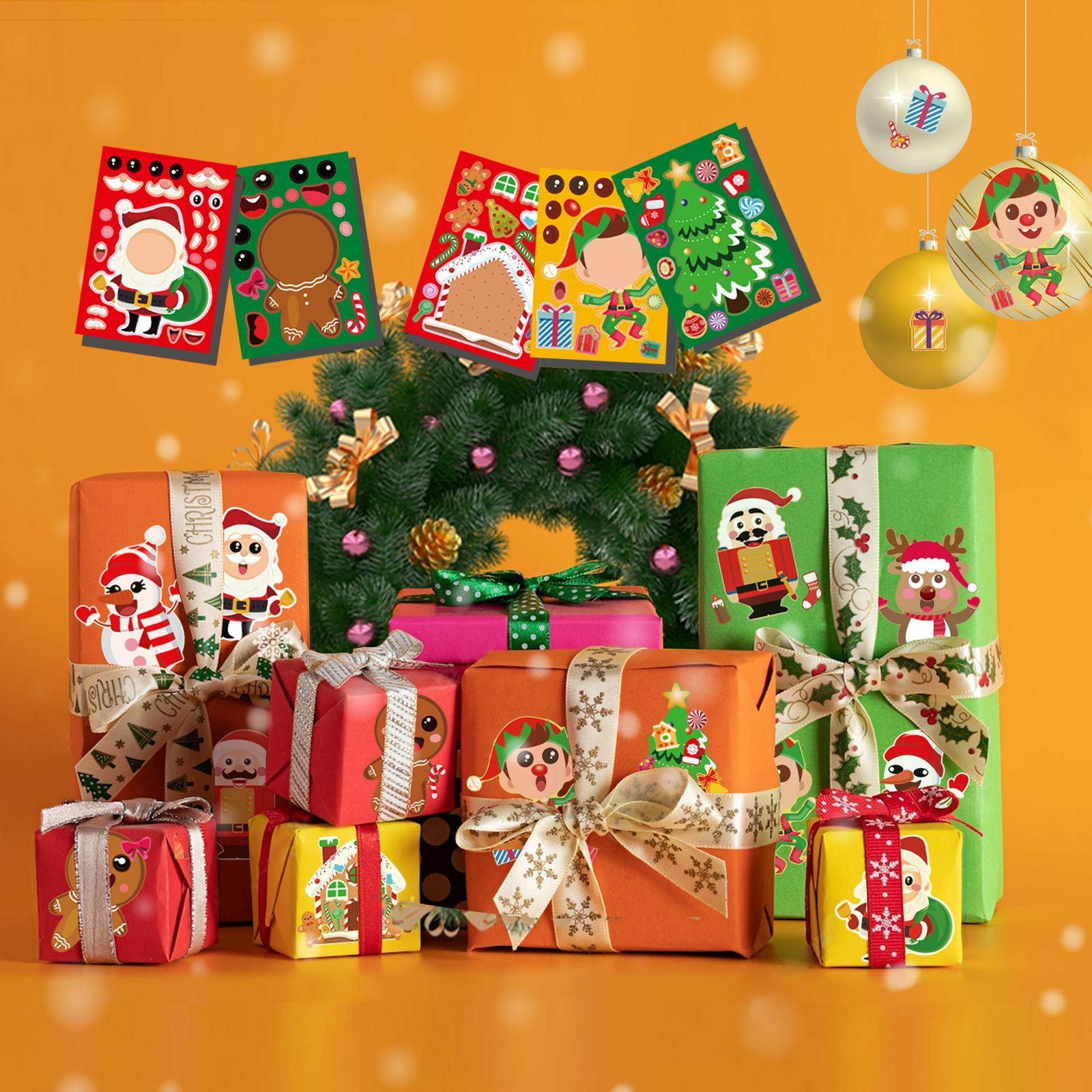 聖誕節派對遊戲貼紙 (一張) MSP2201