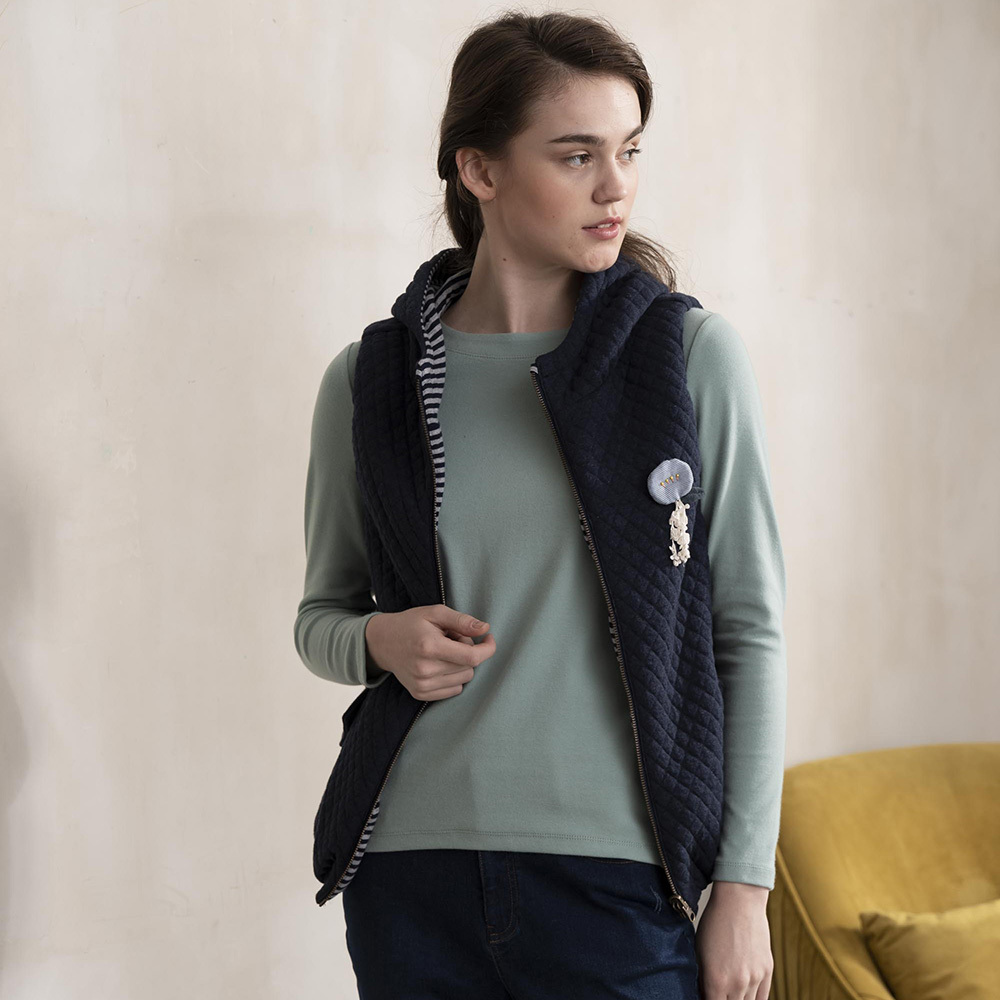 PIPPY素面前短後長棉質上衣 綠