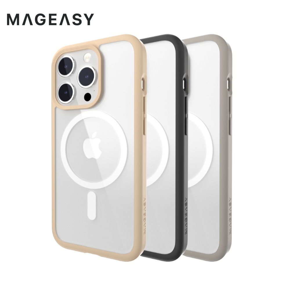 【MAGEASY】ROAM M  iPhone15 系列防摔手機殼 支援MagSafe(多色可選)