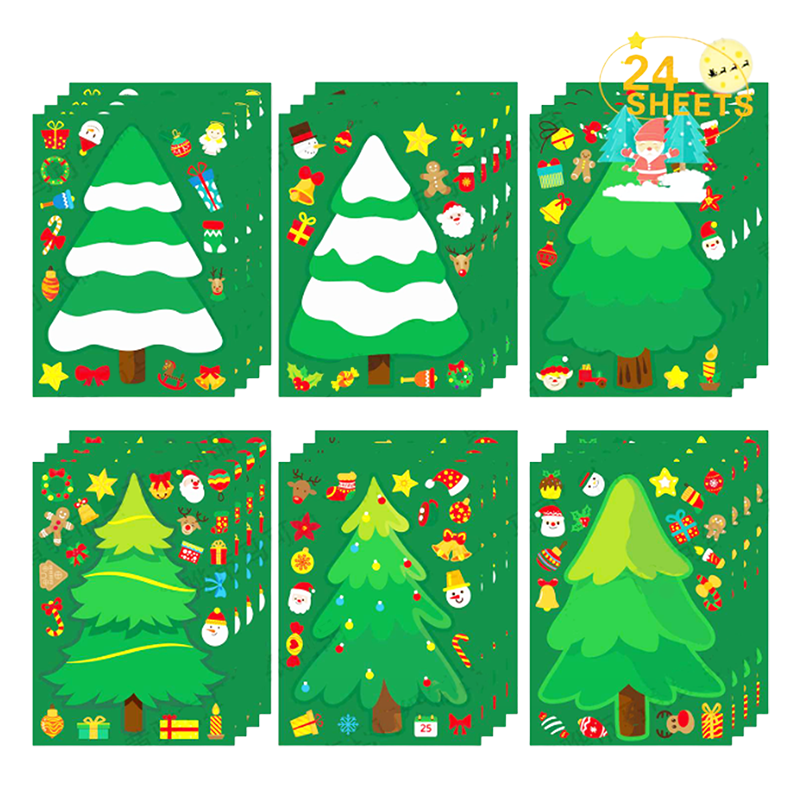 現貨區 聖誕節派對聖誕樹貼紙(一張)  MSP2223