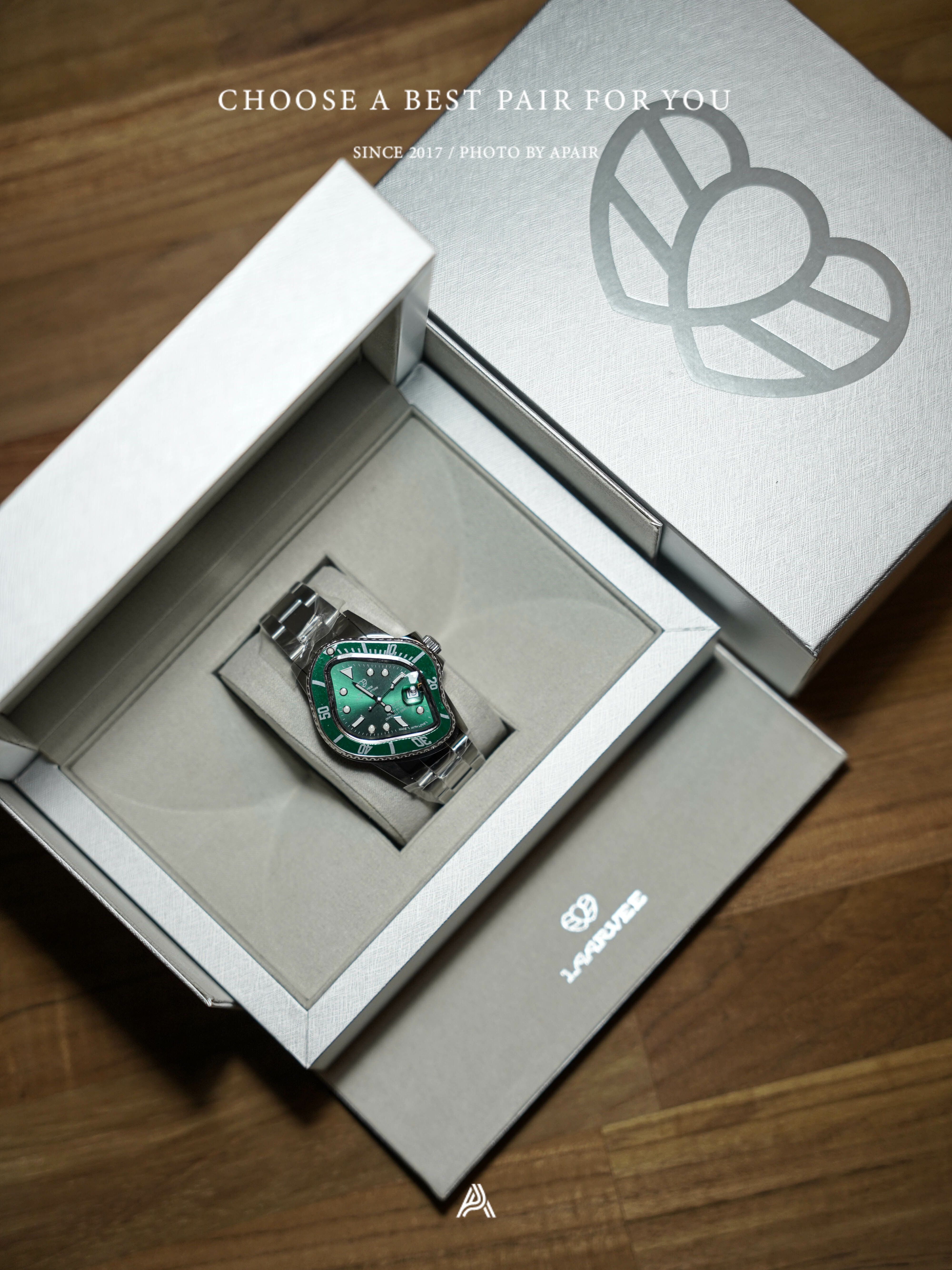 APAIR】預購laarvee 扭曲水鬼機械腕錶6色Rolex 風格PEA001