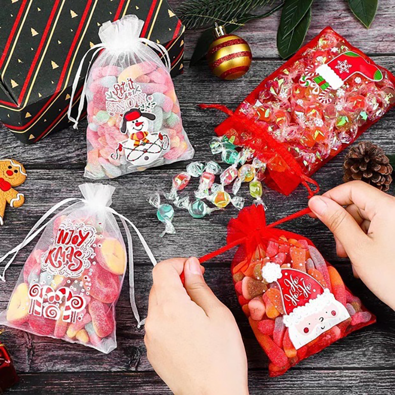 聖誕節歐根紗禮品袋 CM30618