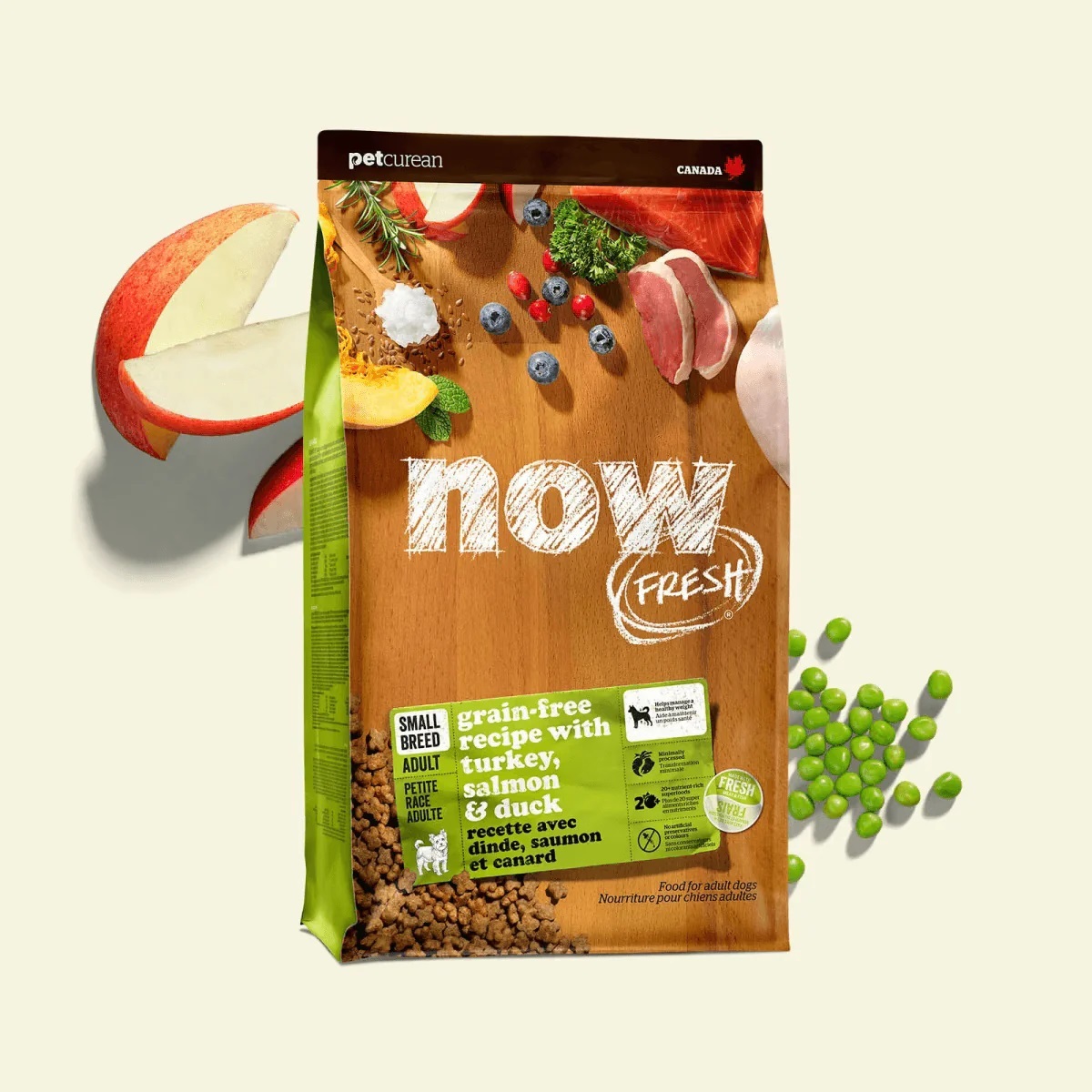 NOW FRESH! 無穀物小型成犬配方 - 火雞，三文魚，鴨肉 12LB