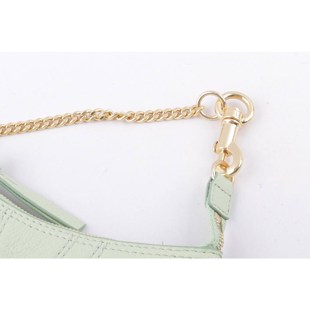 【SEE BY CHLOE】HANA 山羊皮勾釦手提包(松綠色) CHS23APB23305362