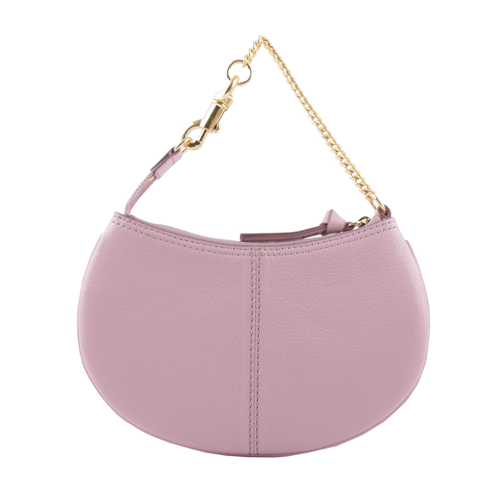 【SEE BY CHLOE】HANA 山羊皮勾釦手提包(迷霧薰衣草) CHS23APB23305599