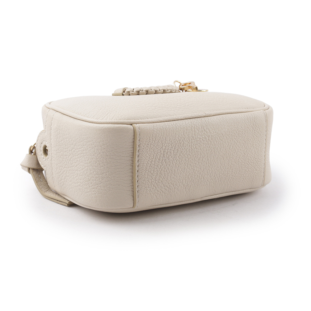 【SEE BY CHLOE】HANA 山羊皮斜背相機包(米色) CHS23ASC1830524H