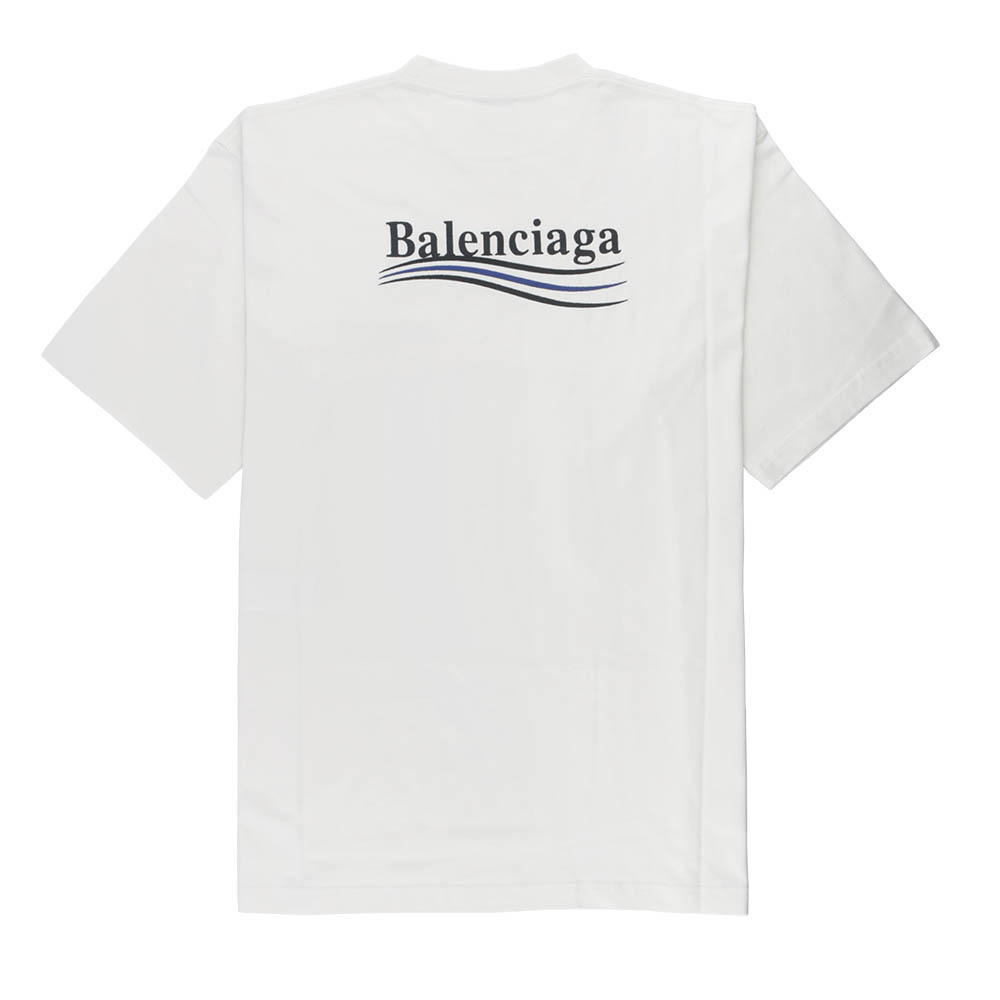 【BALENCIAGA】Political Campaign 可樂刺繡 T-shirt (白色) 641675 TKVJ1 9084