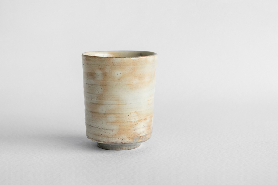 尾形篤 - 薪御本粉引筒湯吞