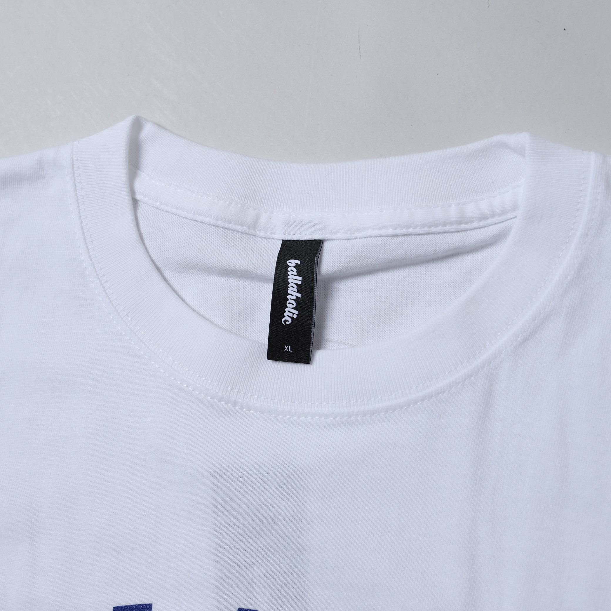 BALLAHOLIC BASIC LOGO TEE 白色大LOGO 小咬標短TEE【 BHCTS-0050