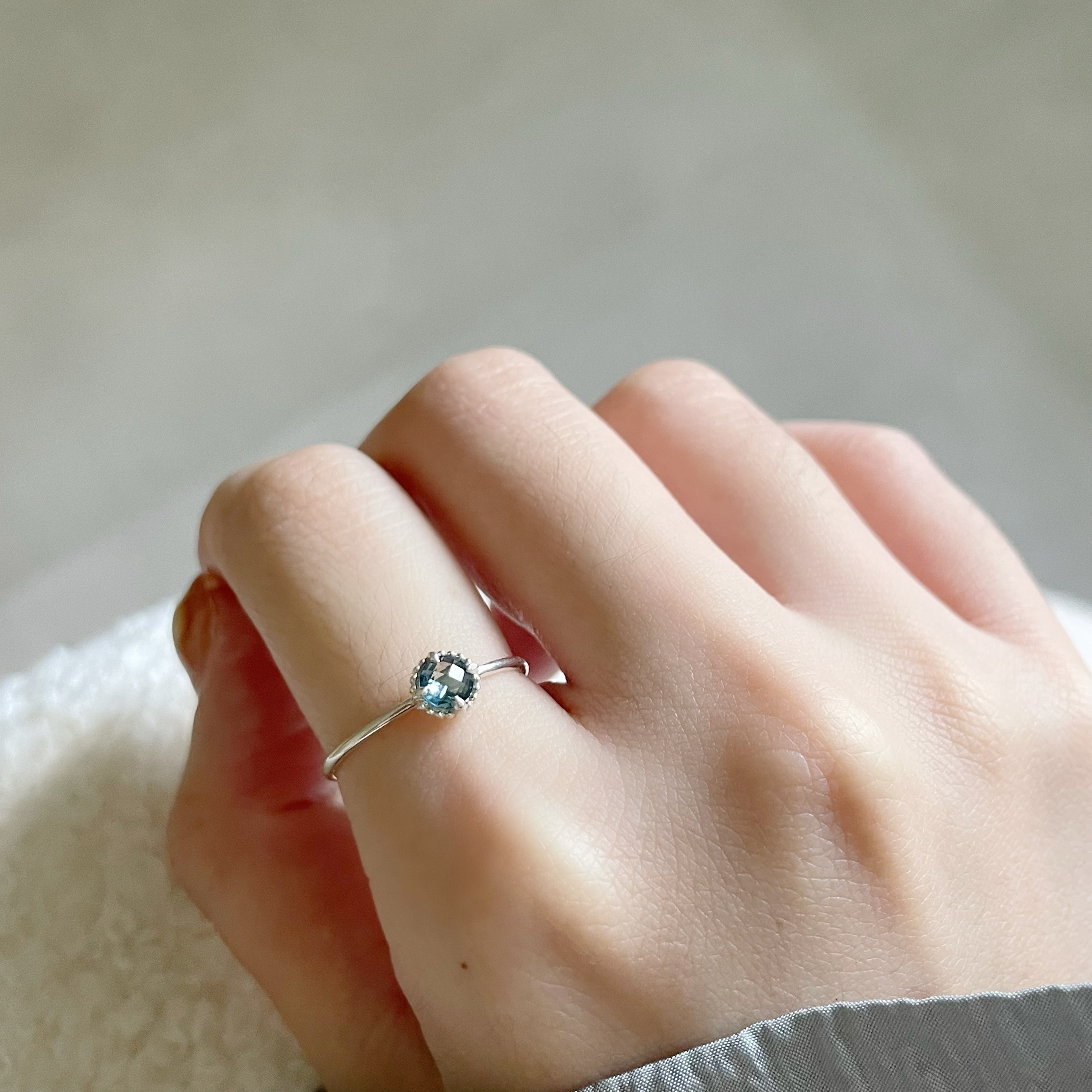 蛋撻倫敦托帕石戒指