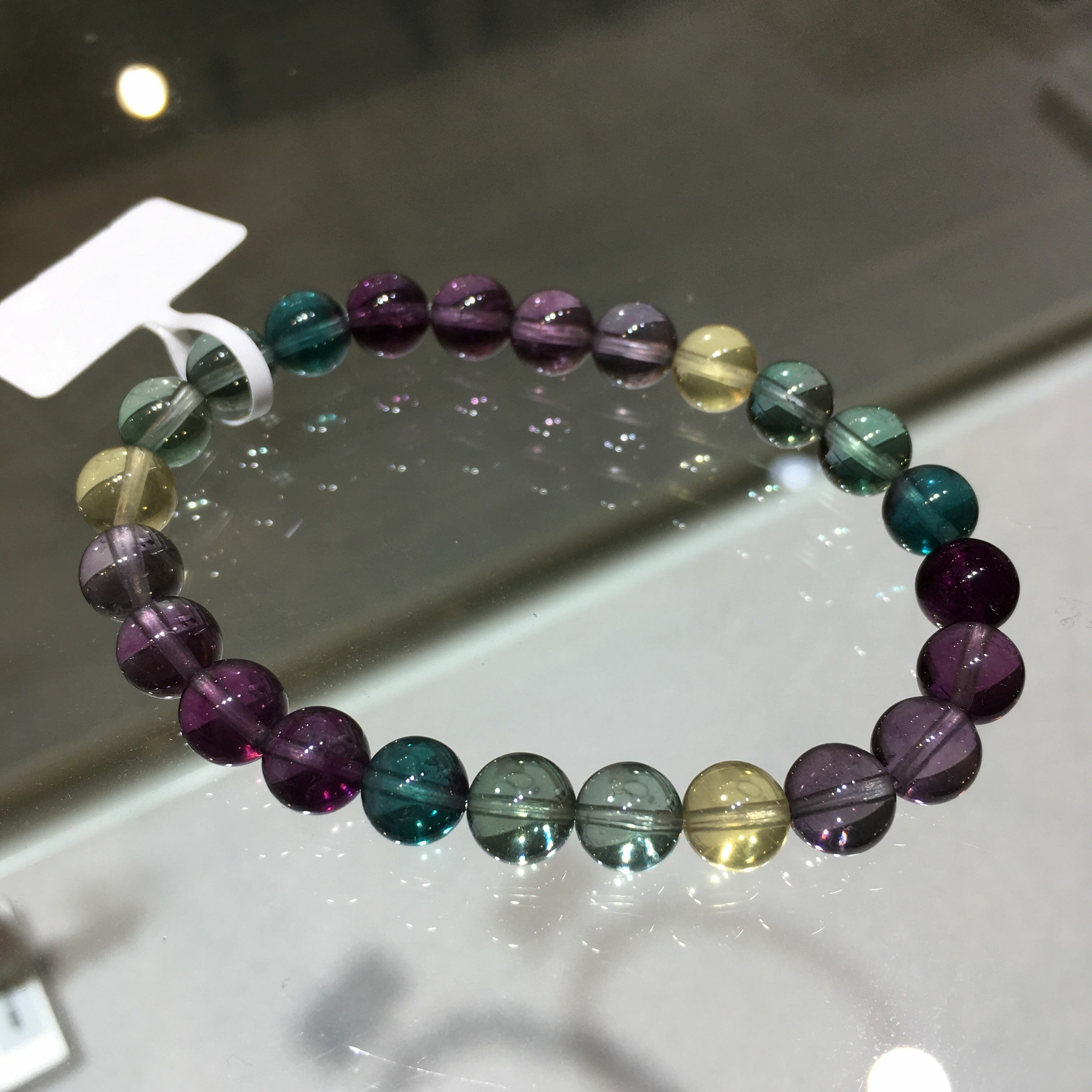 彩虹螢石手串 24279 7.5mm