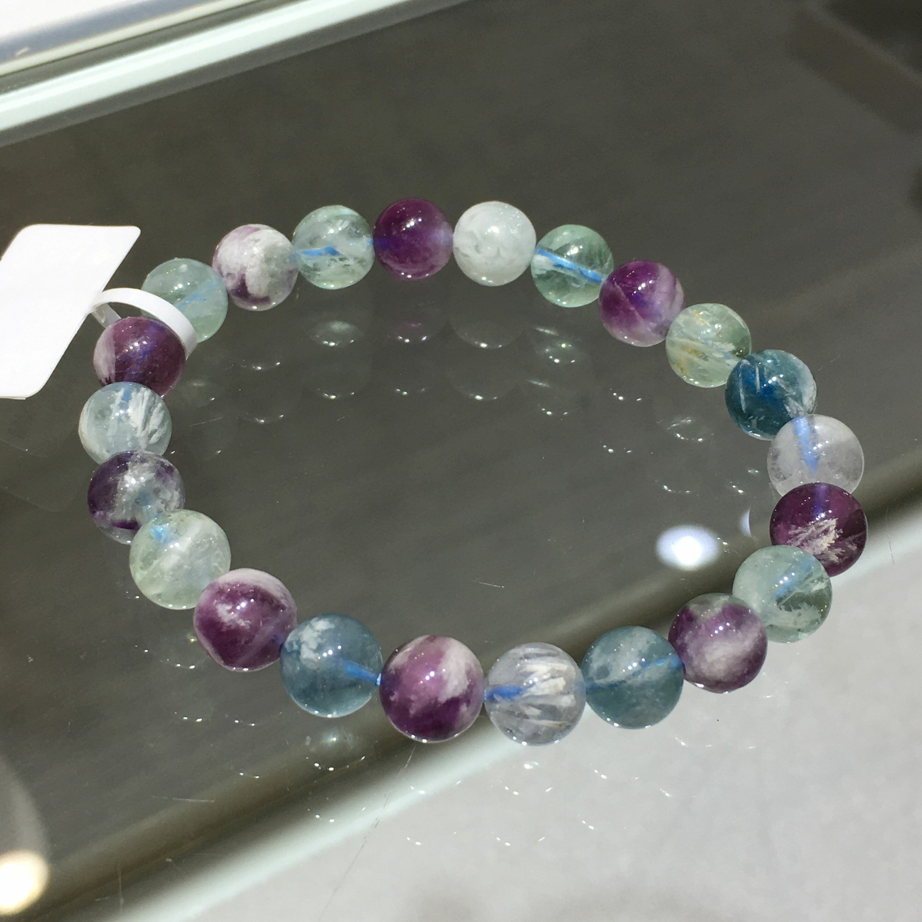 羽毛螢石手串 24440 8.5mm