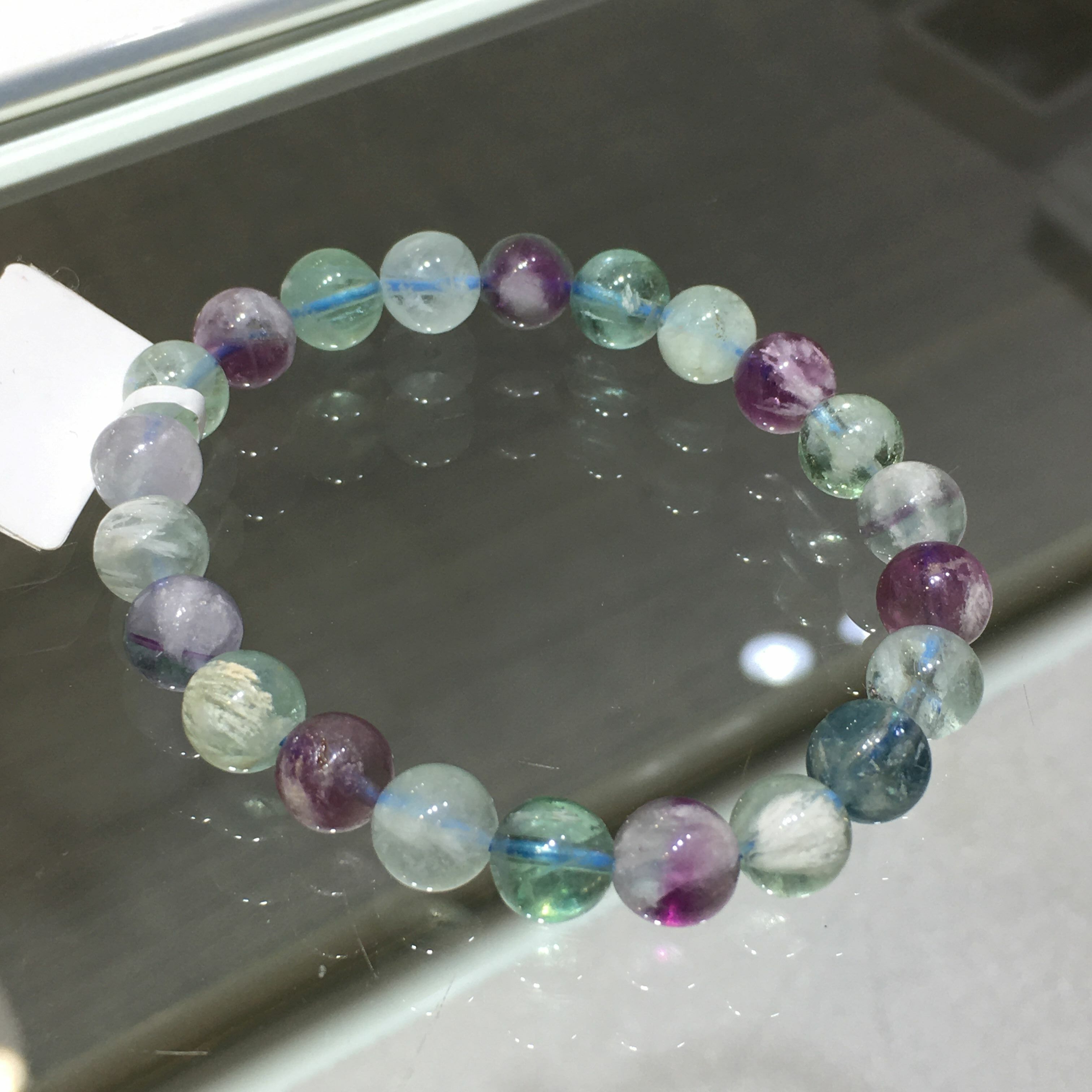 羽毛螢石手串 24444 8.5mm