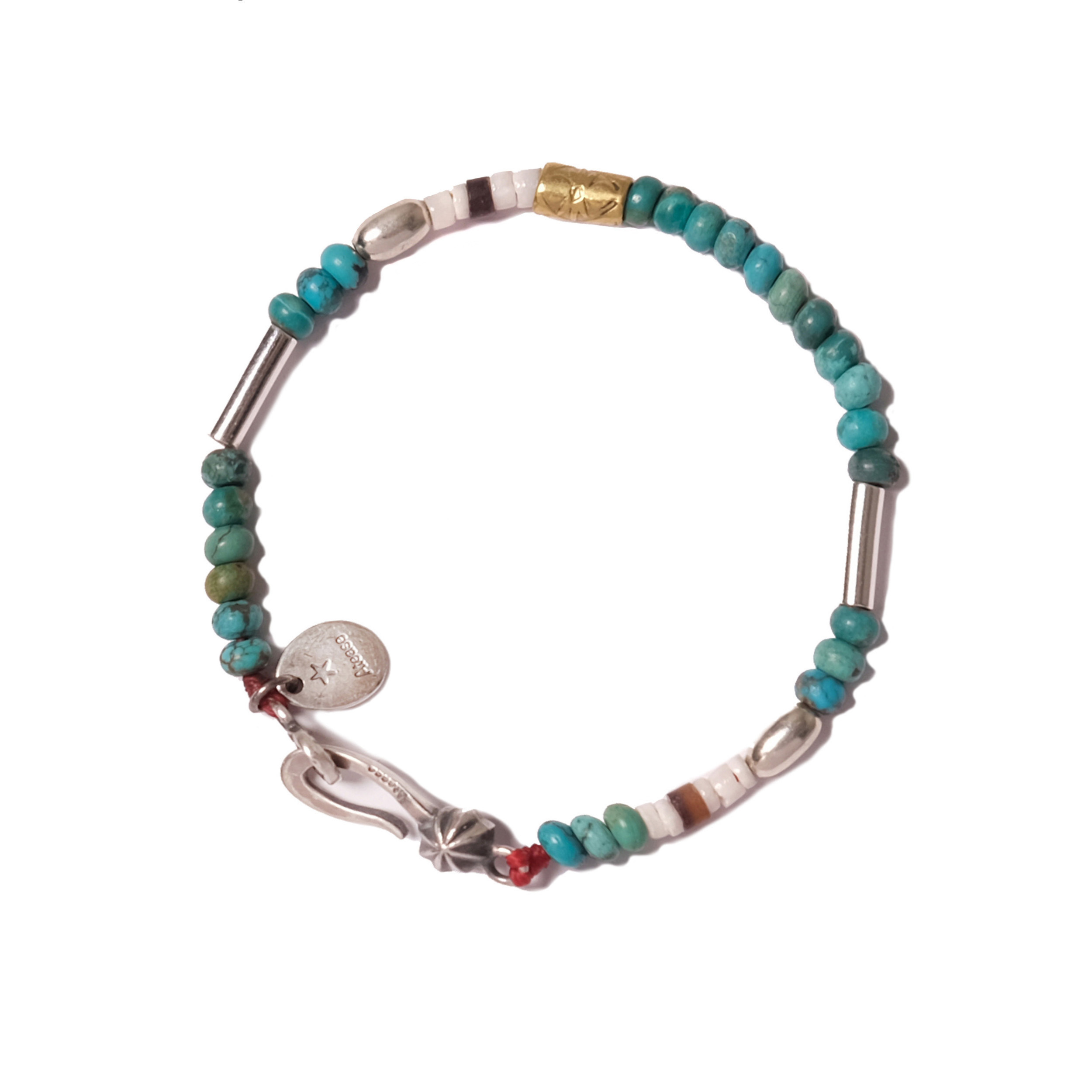 Atease - SILVER & TURQUOISE BZ BRACELET