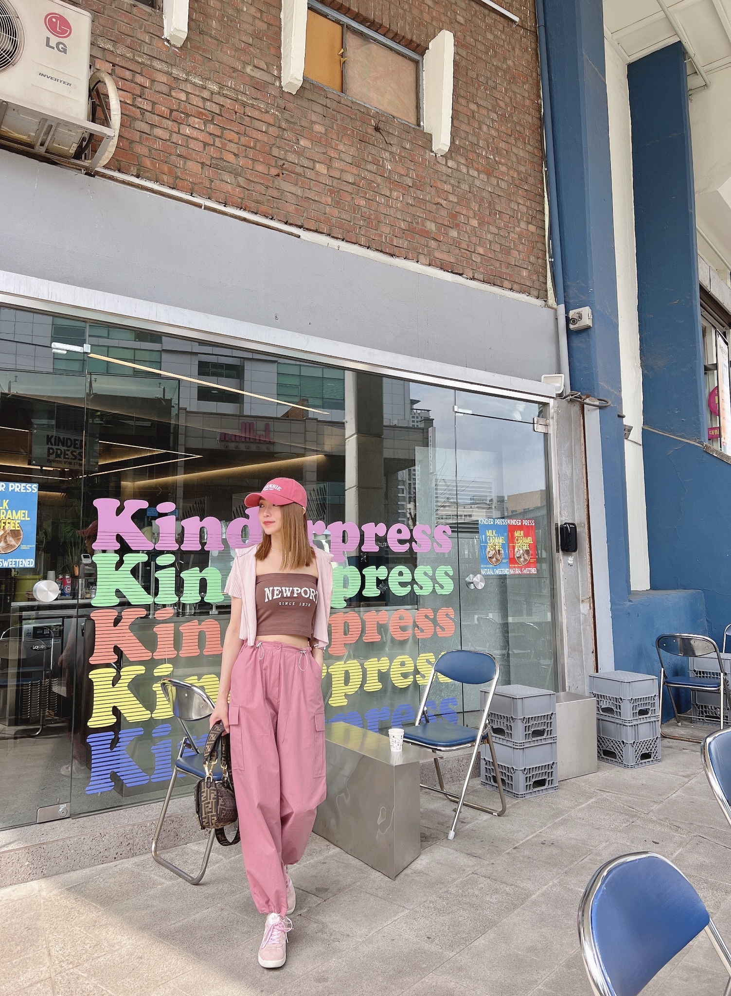 獨家限定！TOP1超Ｑ顯瘦苺果工作褲