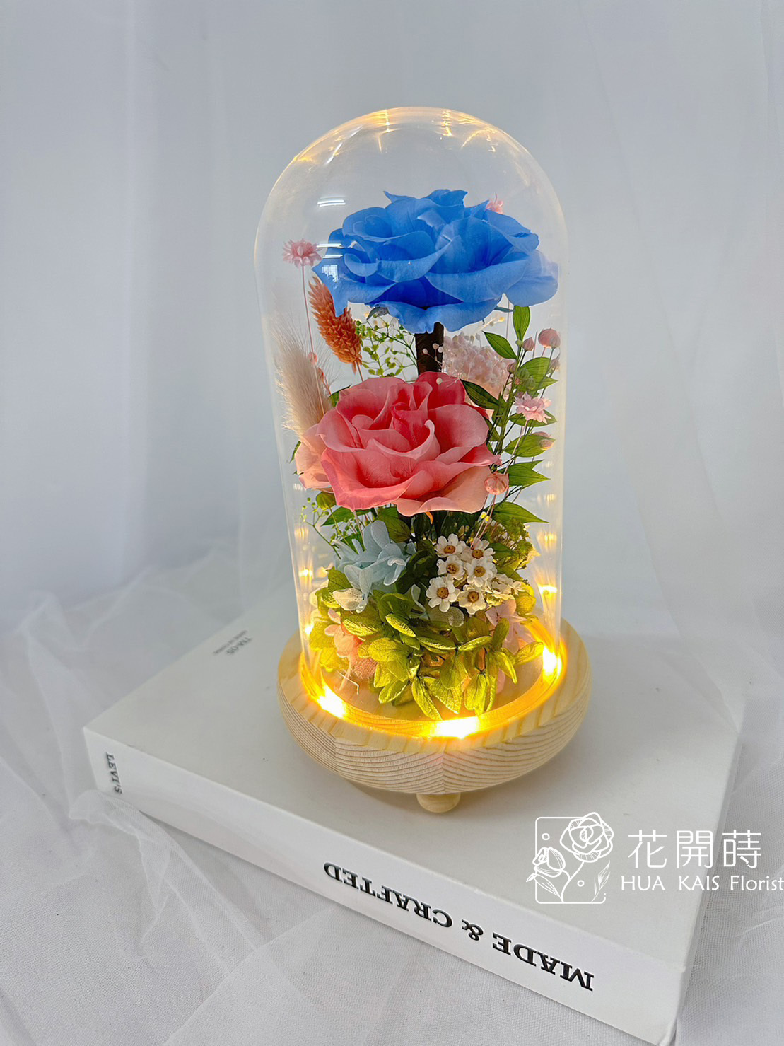 永生花玻璃罩|夢遊仙境|生日禮物|情人節禮物|企業送禮|空間布置|七夕禮物