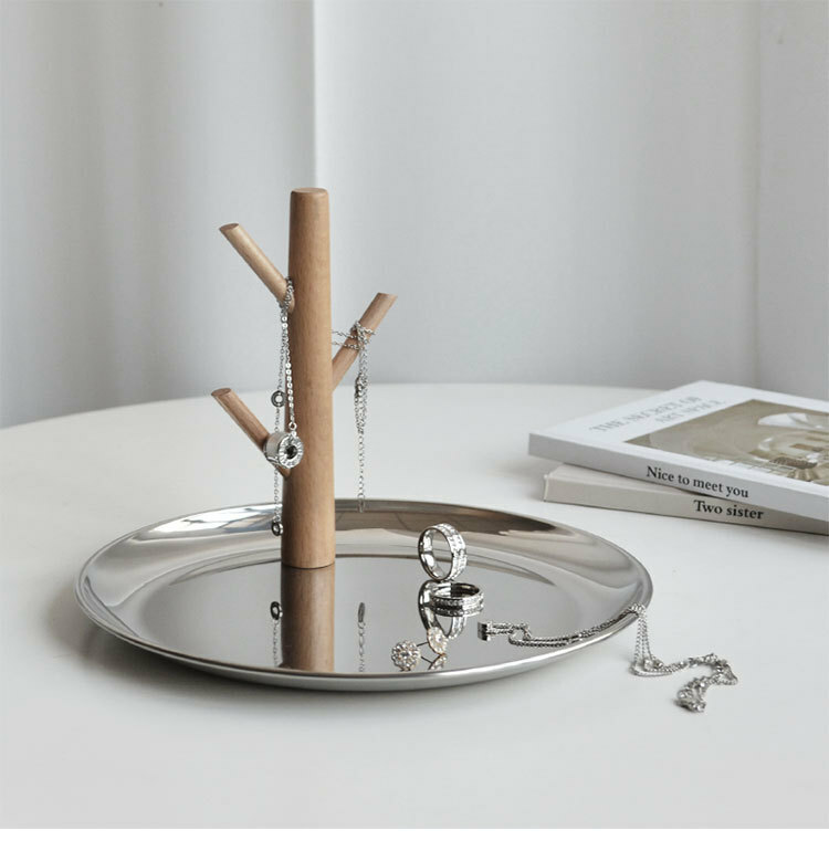 《2914》木枝創意造型飾品擺飾盤