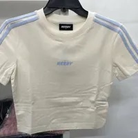 [S] NERDY W'S NY CROPPED S/S T-SHIRT (SLIM FIT),CREAM, PNES23KG150204 (SN262)