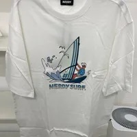 [S] NERDY SURFING BOY S/S T-SHIRT (NERDY ORIGIN FIT),WHITE, PNEU23KG260006 [FINAL SALE] (SN263)