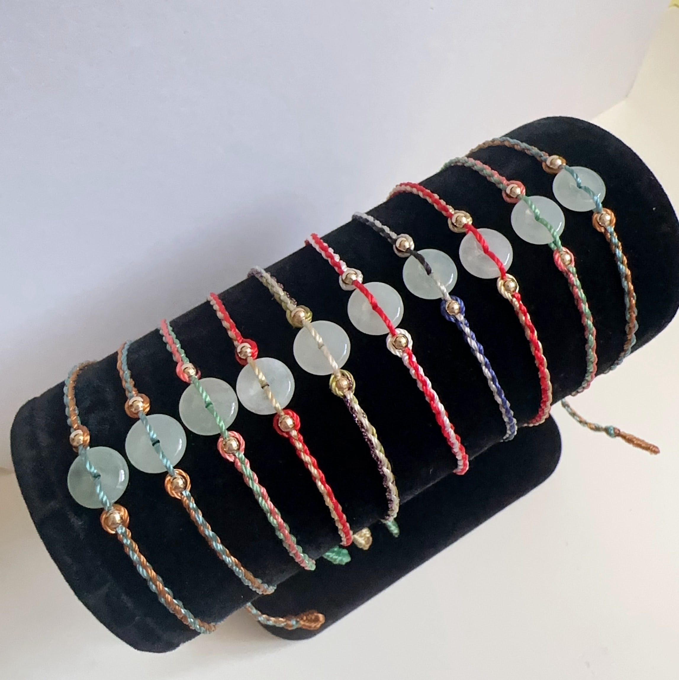 翡翠平安扣編繩手鍊