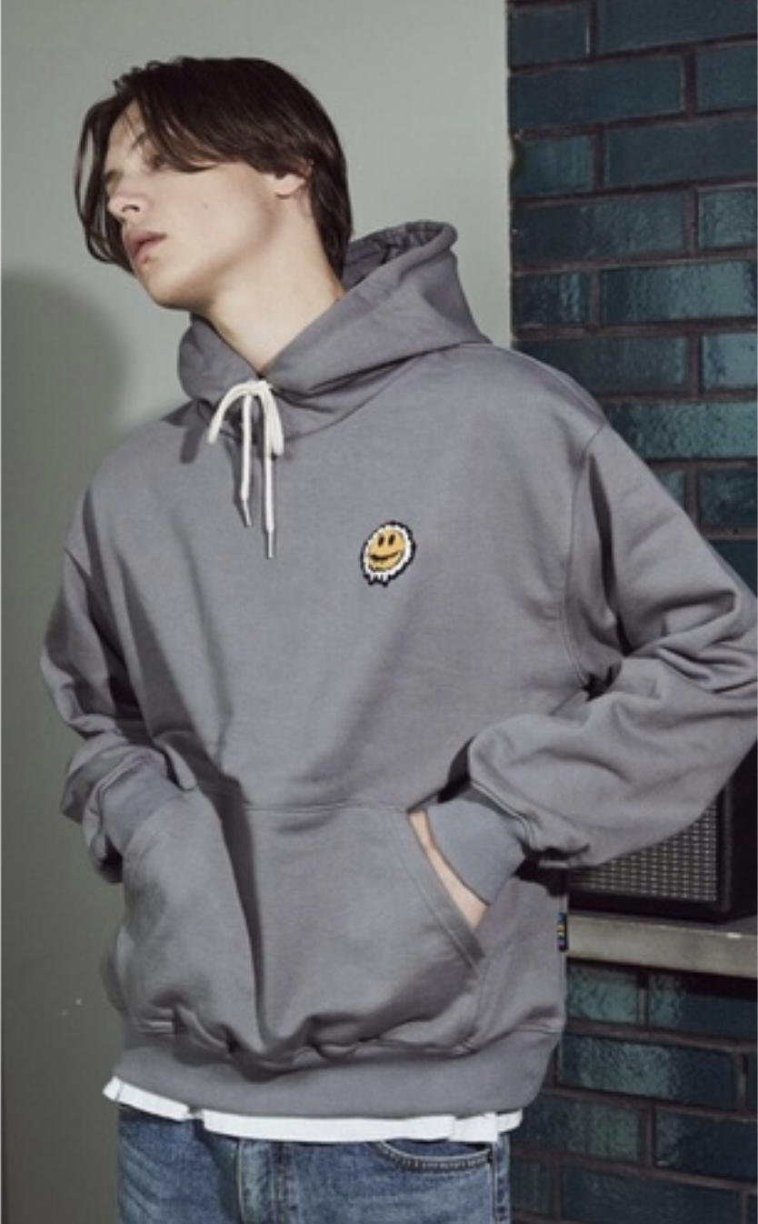 Misterchild (SALE) 刺繡笑臉LOGO帽TEE 帽T hoodie 長袖 韓國代理品牌