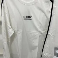 [S] NERDY 2 LINE LOGO L/S T-SHIRT (OVERFIT),WHITE, PNEU23KF550004 (SN284)