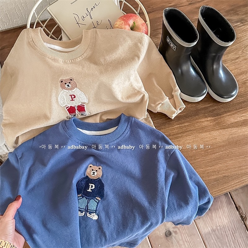 手插口袋大熊上衣