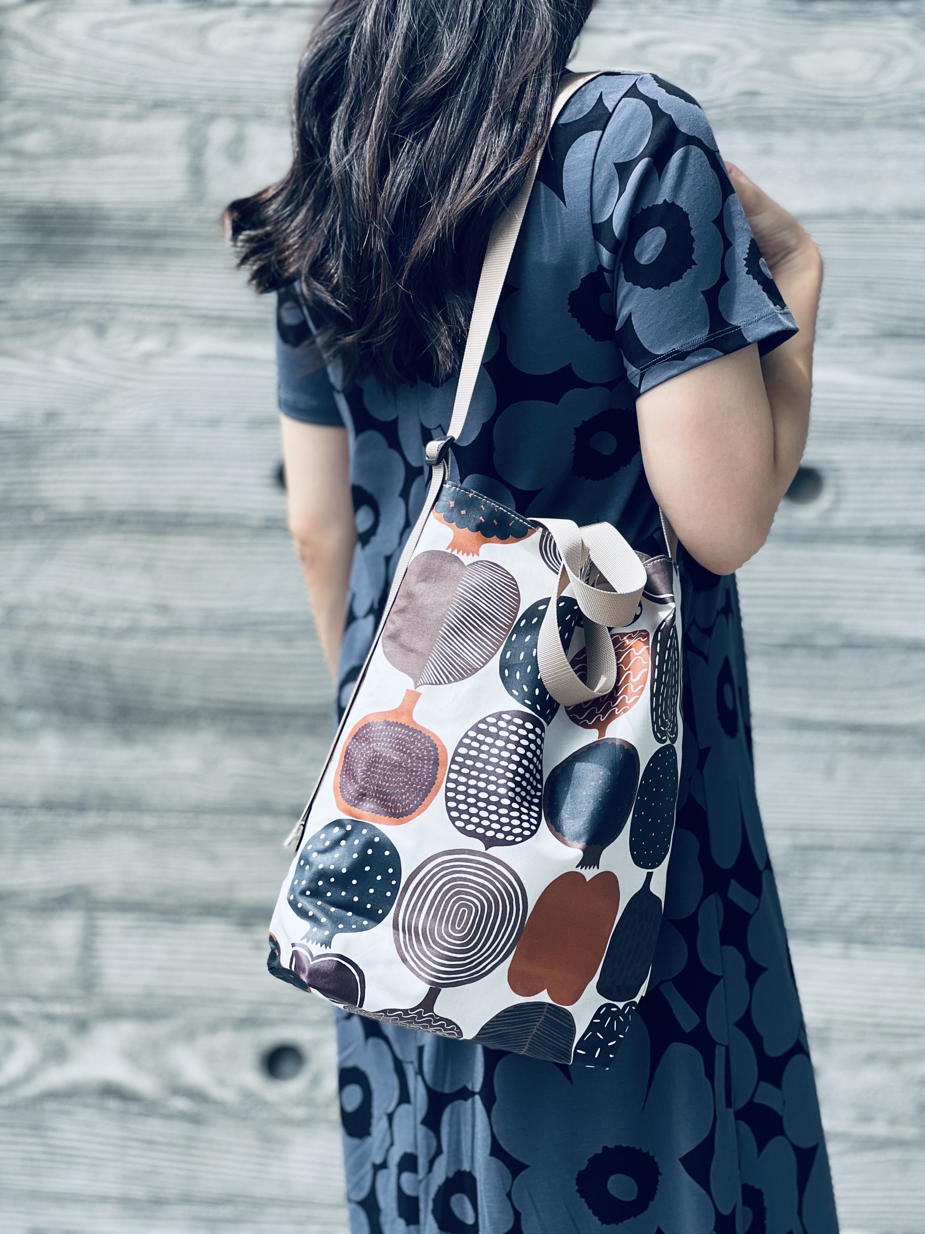 3 way easy tote | Japan limited 啡色生果布