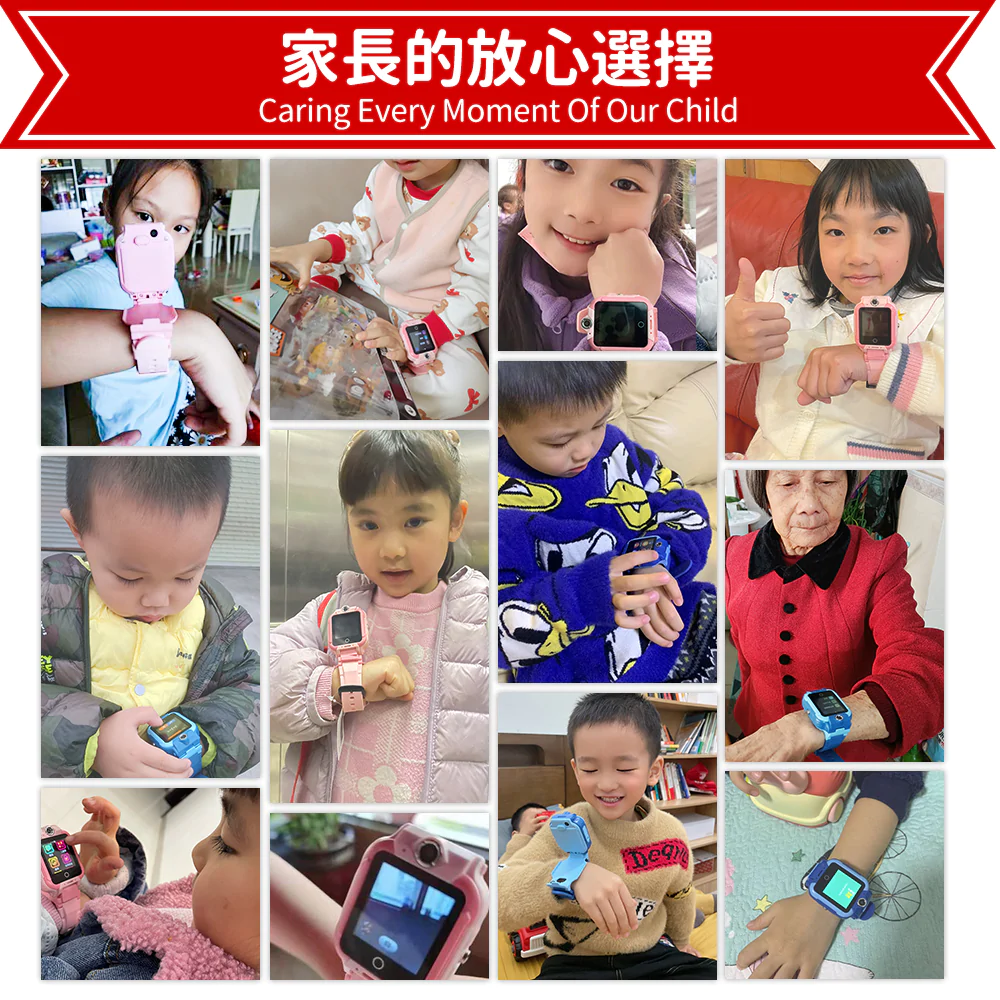 英國KIDKIS THRONE|旋轉雙攝像兒童視頻手錶【正品】facebook/WhatsApp/line等軟件使用更加順暢無憂 支持GPS、LBS、WiFi、照片場景輔助等多重定位，定位更加精準