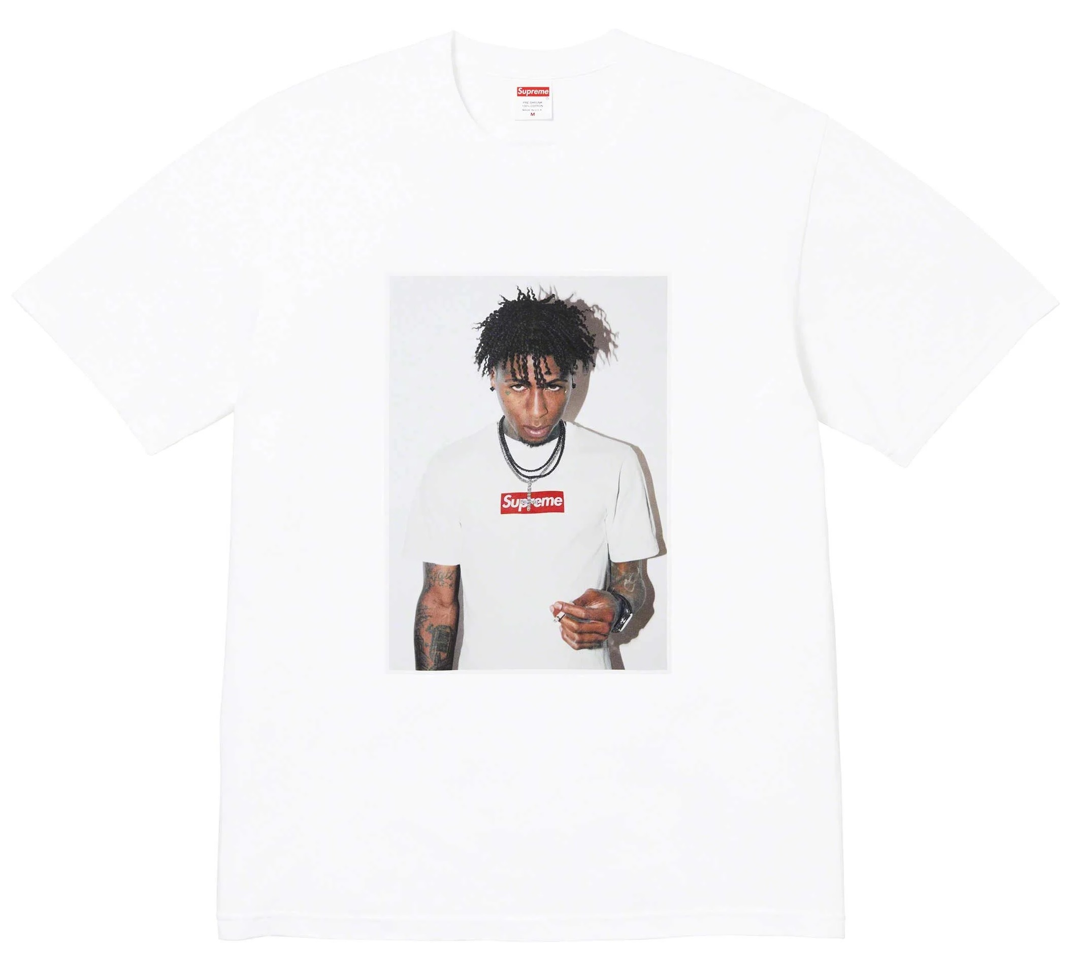 Supreme FW23 NBA YOUNGBOY TEE White