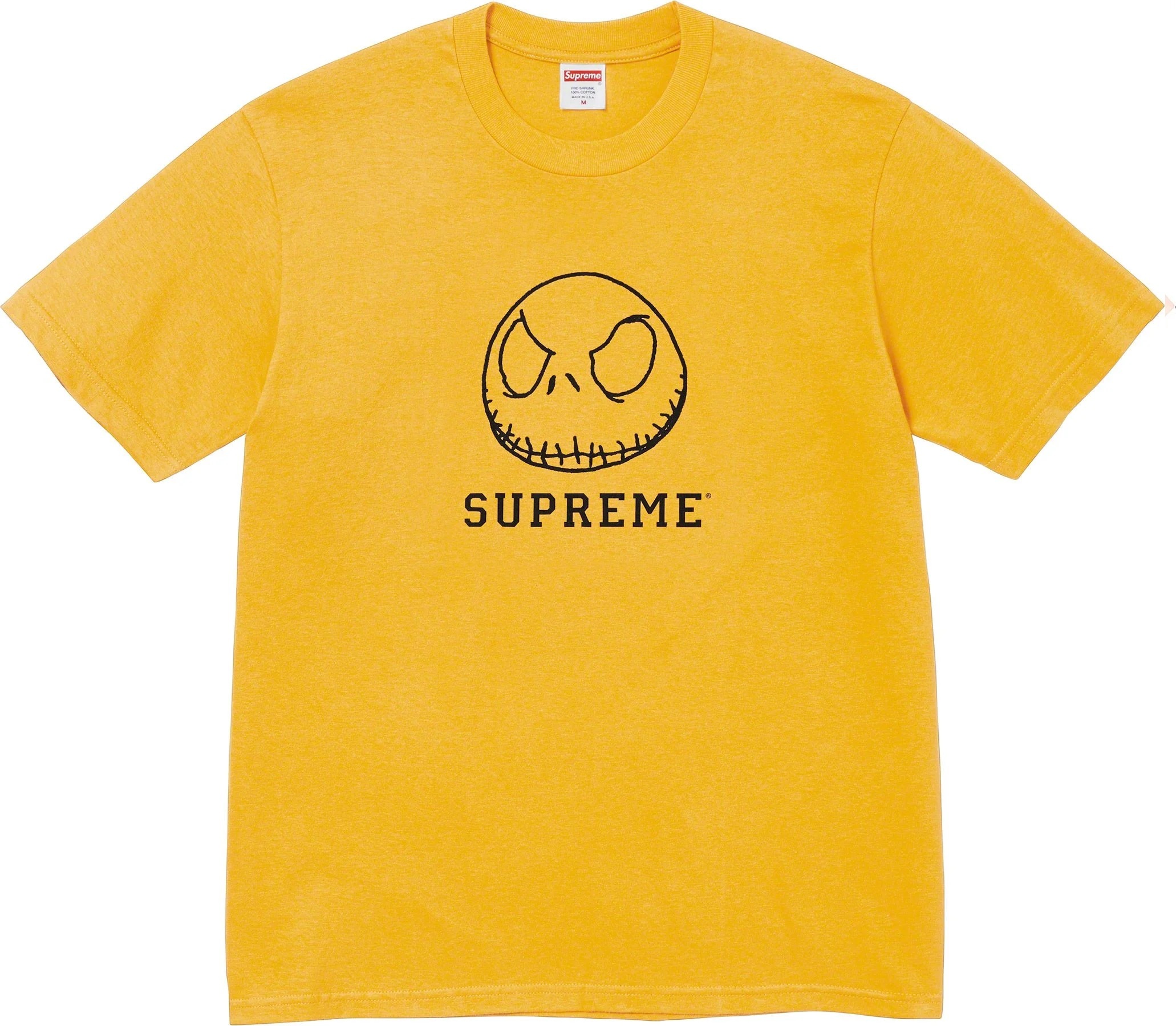 [現貨] Supreme FW23 Skeleton TEE Mustard
