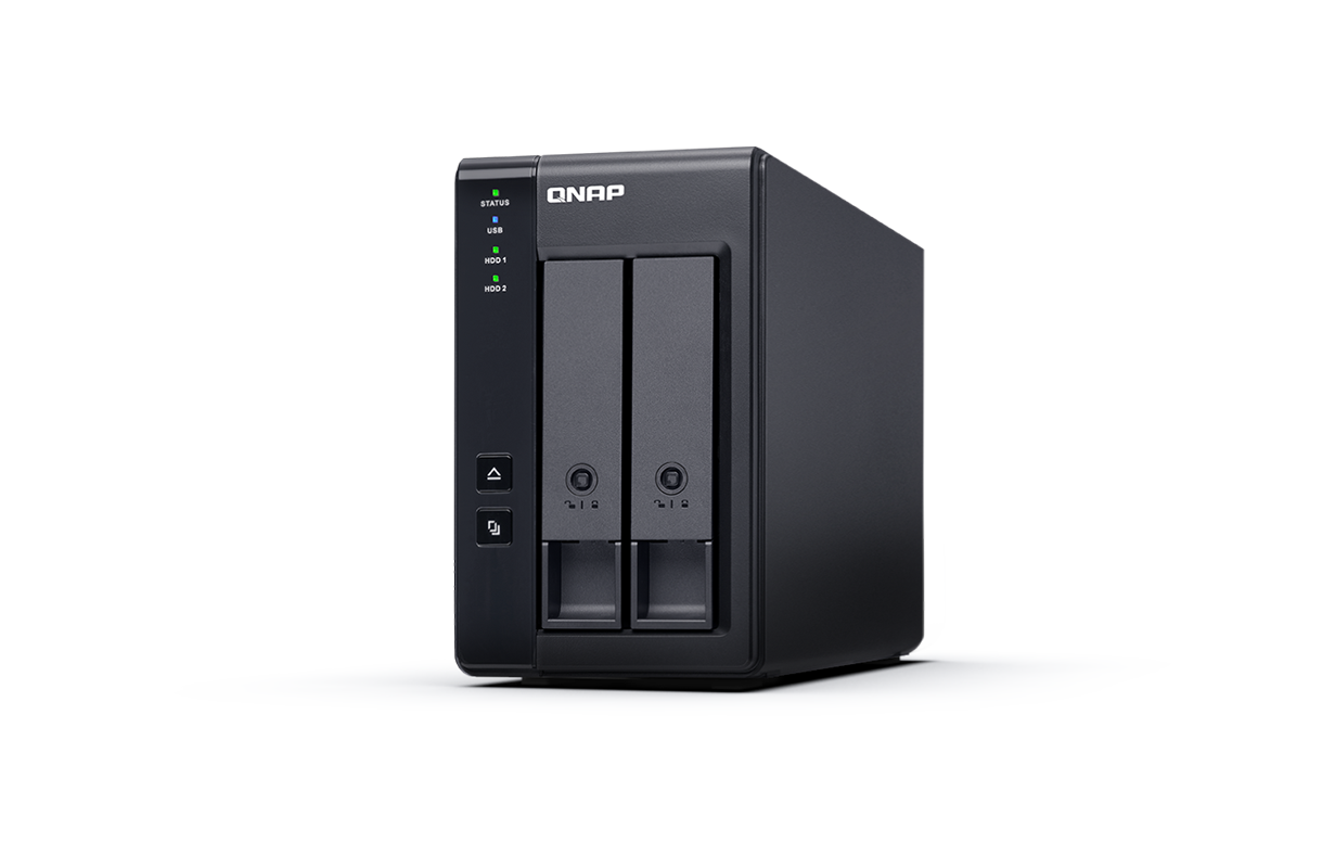 QNAP TR-002 2-bay USB 3.2 Gen 2 RAID 磁碟陣列外接盒