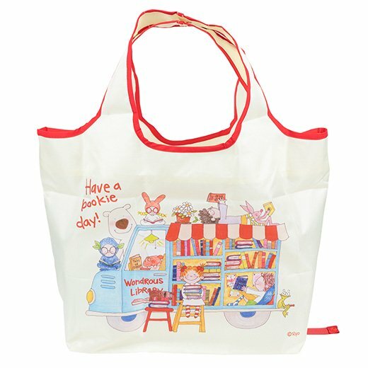 COCO醬－白色 帶底板環保提袋 大尺寸 購物袋｜ 日本Greeting Life