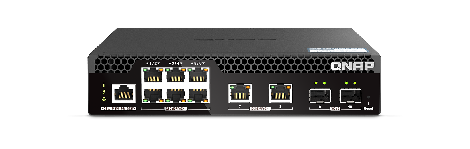 QNAP QSW-M2106PR-2S2T L2 Web 10GbE + 2.5GbE 10 Port Switch