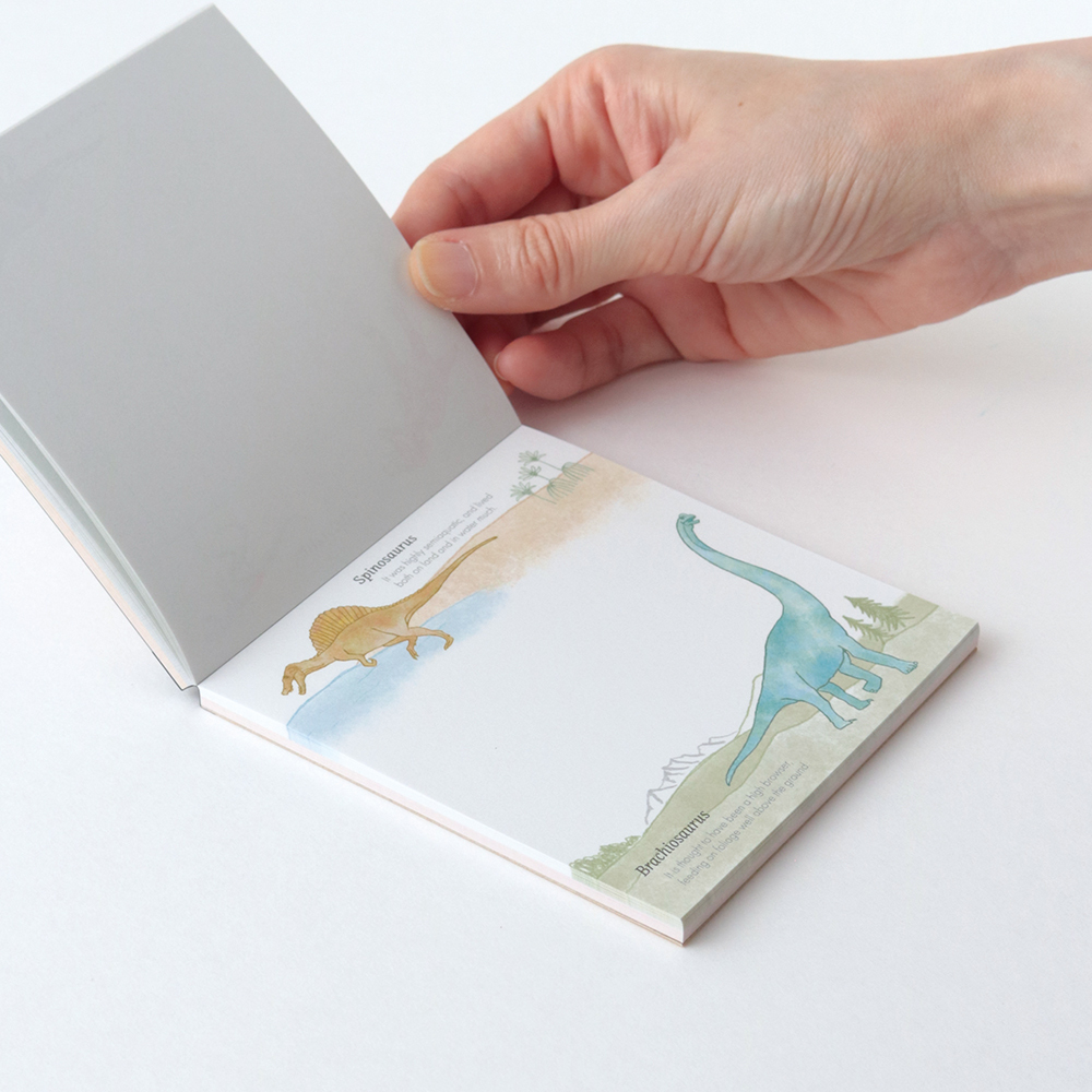 恐龍 新古生物學圖鑑 方形便條本 ｜日本STUDY HOLIC