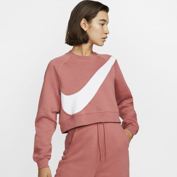 NIKE NSW SWOOSH CREW FLEECE SWEATSHIRT