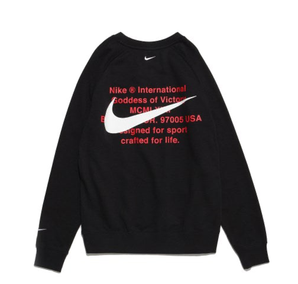 NIKE EMBROIDERED ROUND NECK PULLOVER