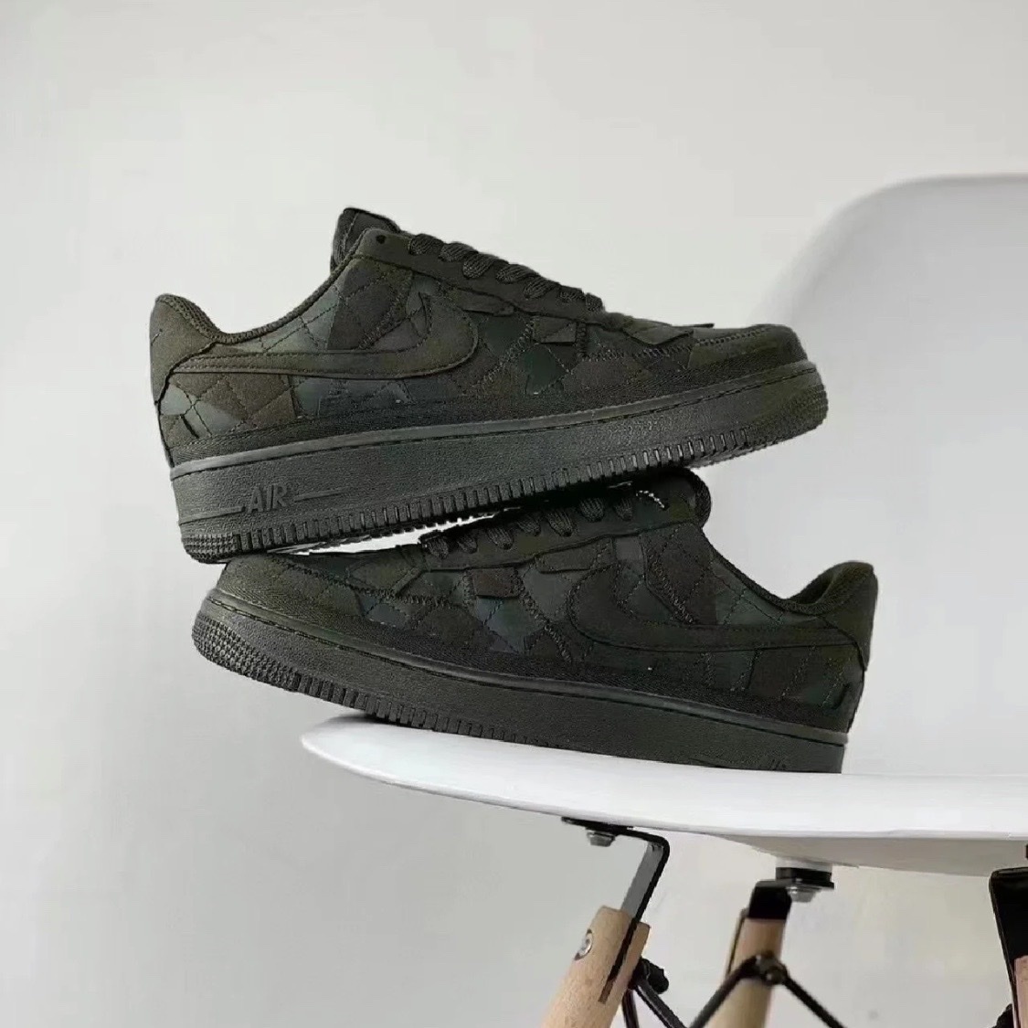 Nike Air Force 1 Low x Billie Eilish 聯名 軍綠色拼接DQ4137-300