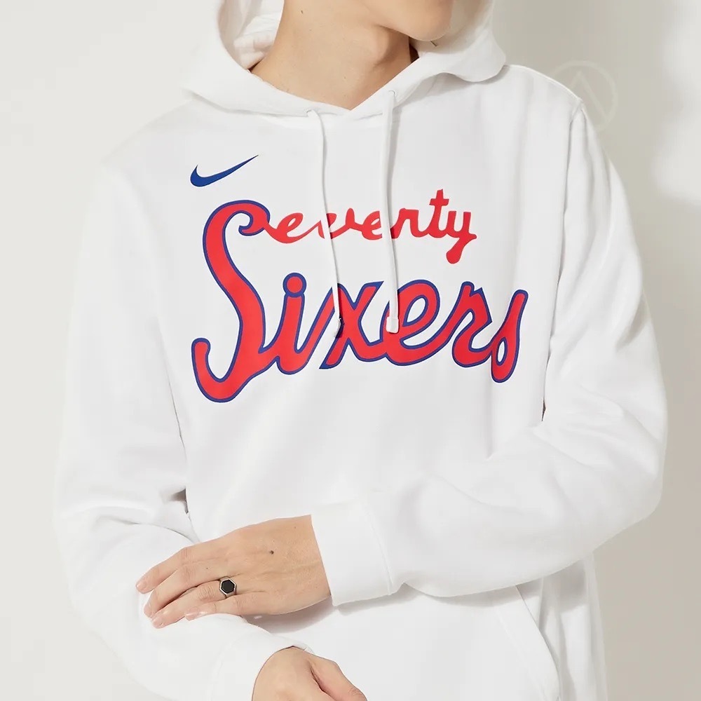 NIKE NBA PHILADELPHIA 76ERS FLEECE HOODIE