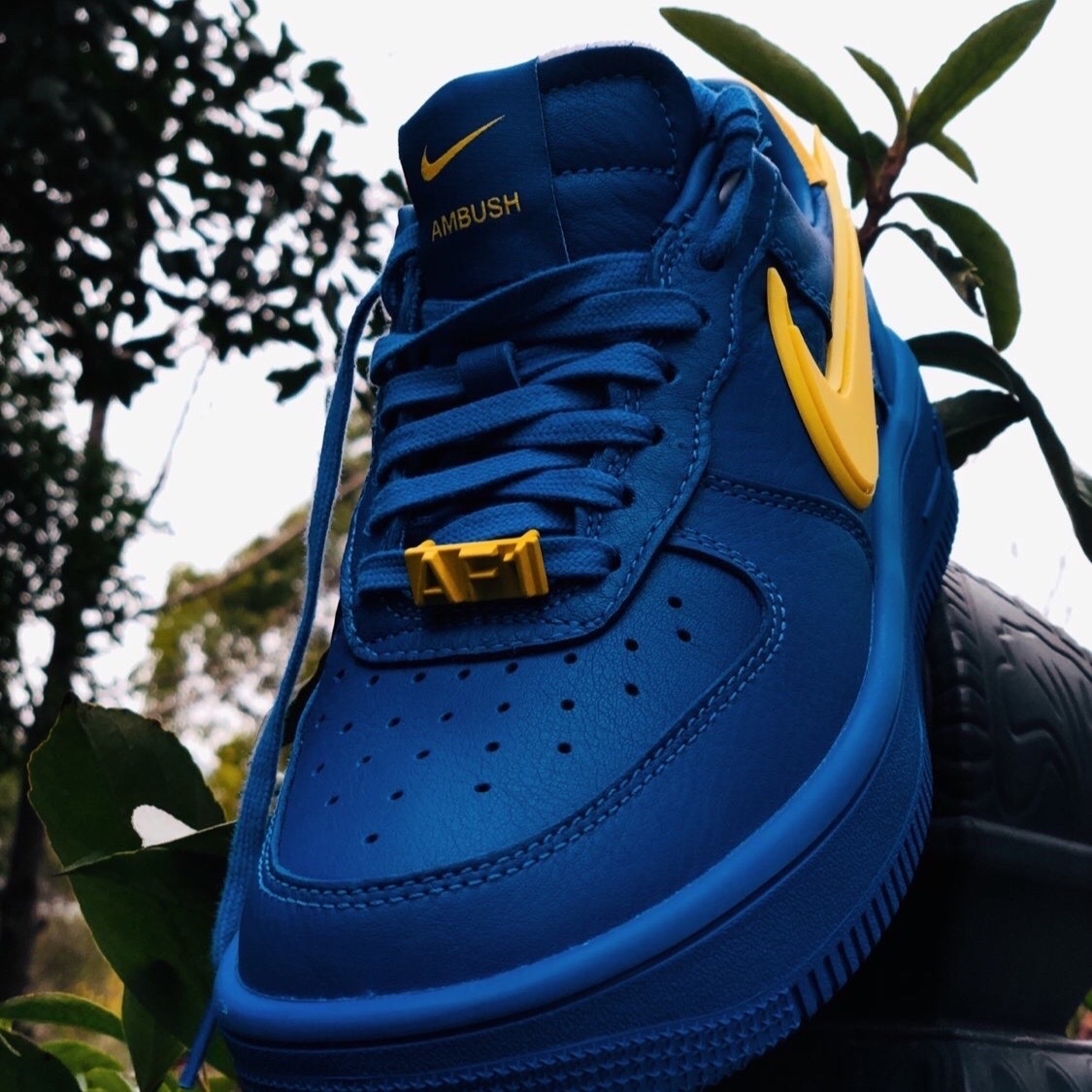 Nike Air Force 1 Low x AMBUSH 藍黃 聯名 DV3464-400