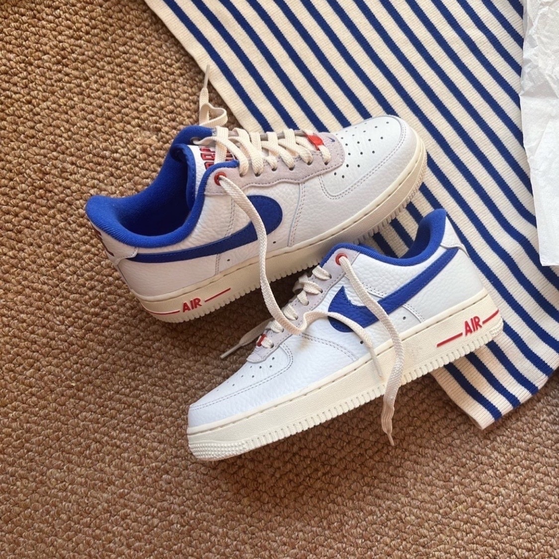 Nike Air Force 1 Low Blue and White 藍白 空軍 女鞋 DR0148-100