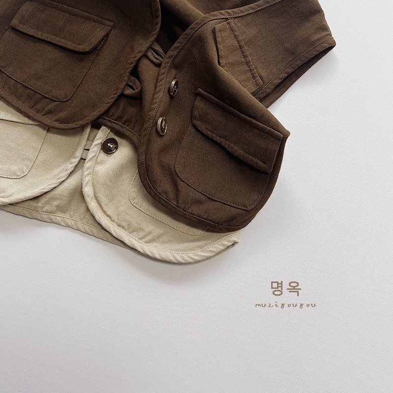 日系棉質工裝背心